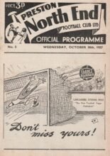 Preston North End v Gwardia Warsaw   30-Oct-1957