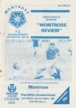 Montrose v Hamilton Academicals 05-Oct-1985