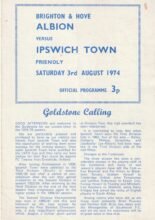 Brighton & Hove Albion v Ipswich Town 03-Aug-1974