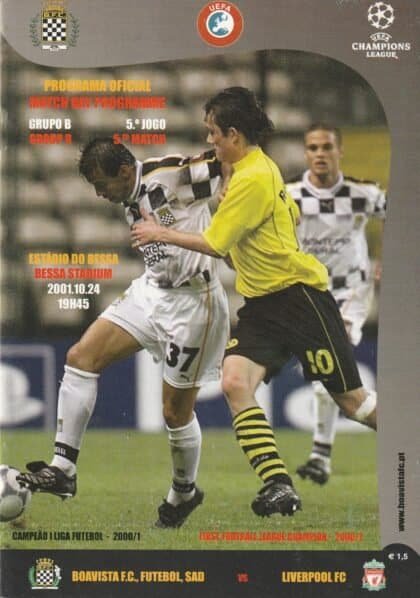 Boavista v Liverpool 24-Oct-2001
