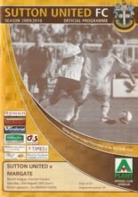 Sutton United v Margate 15-Sep-2009
