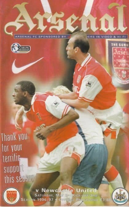 Arsenal v Newcastle United 03-May-1997