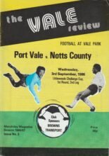 Port Vale v Notts County 03-Sep-1986