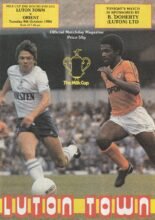 Luton Town v Leyton Orient 09-Oct-1984