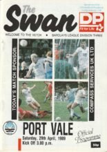 Swansea City v Port Vale 29-Apr-1989