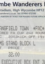 Wycombe Wanderers v Mansfield Town 05-Dec-2003