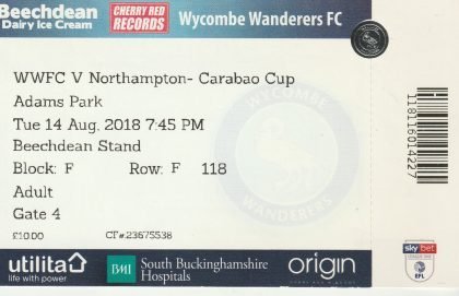 Wycombe Wanderers v Northampton Town 14-Aug-2018