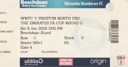 Wycombe Wanderers v Preston North End 06-Jan-2018