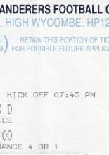 Wycombe Wanderers v Reading 03-Sep-1996