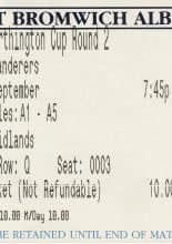 West Bromwich Albion v Wycombe Wanderers 14-Sep-1999