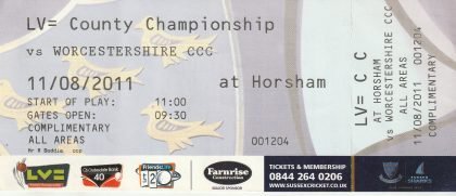 Sussex v Worcestershire  11-Aug-2011