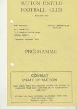 Sutton United v Loughborough Colleges 22-Mar-1966