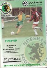 Horsham v Hungerford Town   25-Mar-1999