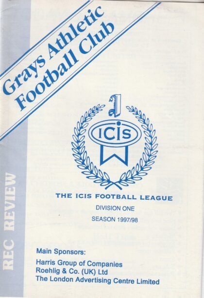 Grays Athletic v West Ham United 04-Aug-1997