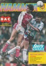 West Ham United v Arsenal 14-Mar-1992