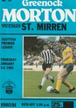 Greenock Morton v St Mirren 01-Jan-1981