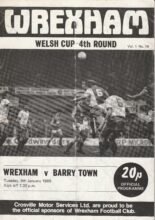 Wrexham v Barry Town 08-Jan-1985