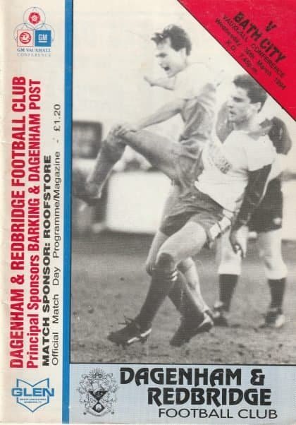 Dagenham & Redbridge v Bath City 30-Mar-1994