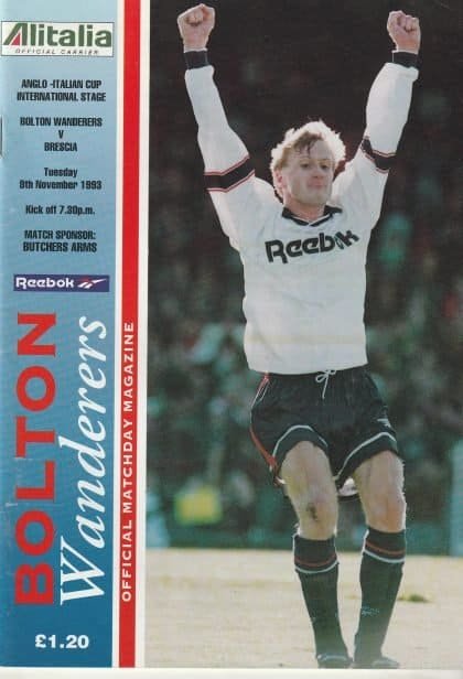 Bolton Wanderers v Brescia 09-Nov-1993