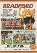 Bradford City v Brighton & Hove Albion 08-Oct-1985