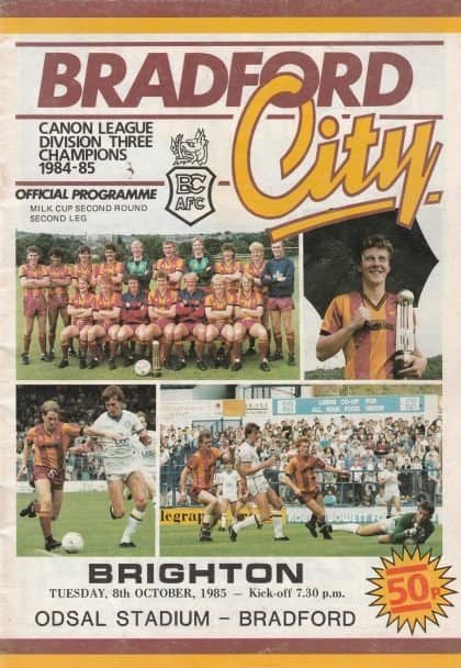 Bradford City v Brighton & Hove Albion 08-Oct-1985