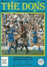 Wimbledon v Burnley 05-Jan-1985