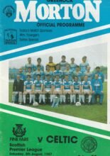 Greenock Morton v Glasgow Celtic 08-Aug-1987
