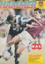 West Ham United v Crystal Palace 20-Apr-1992