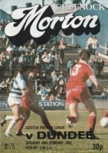 Greenock Morton v Dundee 20-Feb-1982