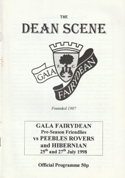Gala Fairydean v Hibernian 27-Jul-1998