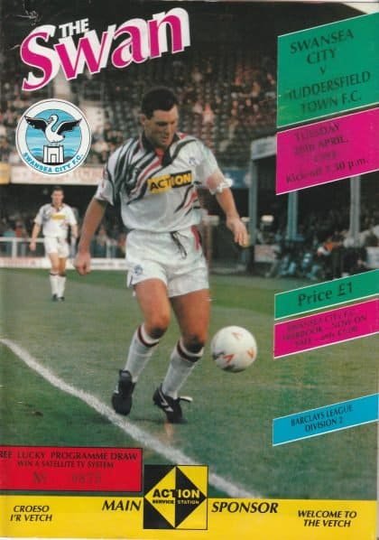 Swansea City v Huddersfield Town 20-Apr-1993