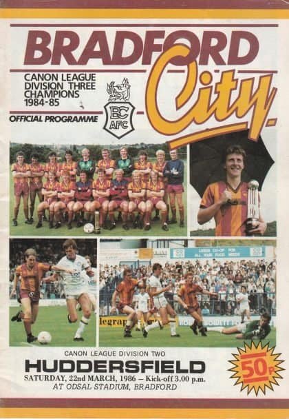 Bradford City v Huddersfield Town  22-Mar-1986
