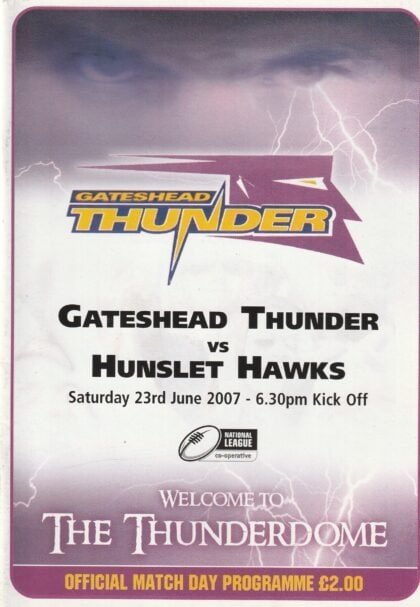 Gateshead Thunder v Hunslet Hawks 23-Jun-2007