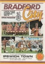 Bradford City v Ipswich Town  13-Jan-1986