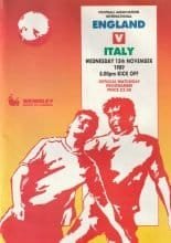 England v Italy  15-Nov-1989