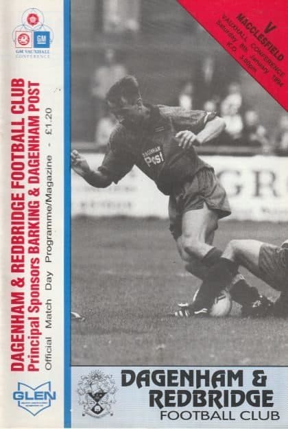 Dagenham & Redbridge v Macclesfield Town  08-Jan-1994