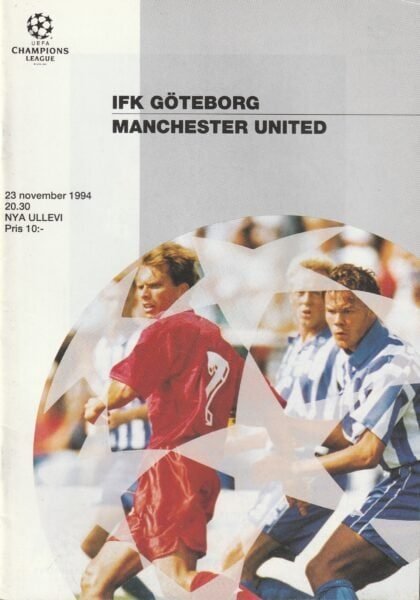 IFK Gothenburg v Manchester United 23-Nov-1994