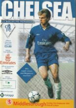 Chelsea v Middlesbrough 23-Sep-2001