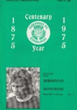 Hibernian v Montrose 10-Sep-1975