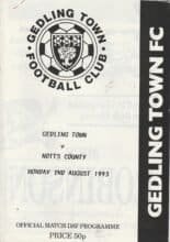 Gedling Town v Notts County 02-Aug-1993