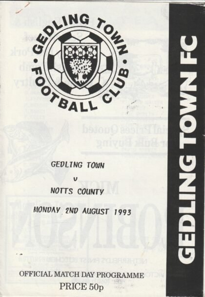 Gedling Town v Notts County 02-Aug-1993