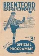 Brentford v Nottingham Forest 16-Apr-1949