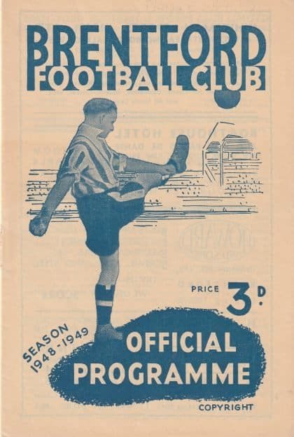 Brentford v Nottingham Forest 16-Apr-1949
