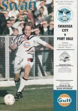 Swansea City v Port Vale. 11-Jan-1994