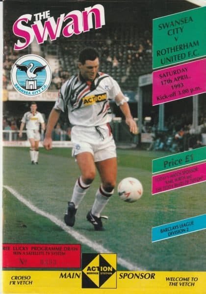 Swansea City v Rotherham United 17-Apr-1993