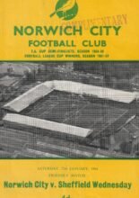 Norwich City v Sheffield Wednesday 25-Jan-1964