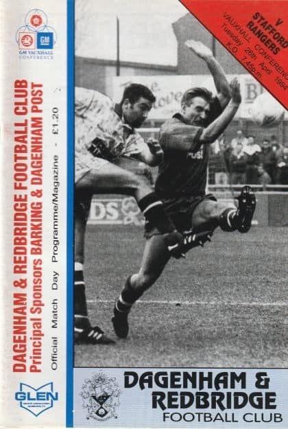 Dagenham & Redbridge v Stafford Rangers 26-Apr-1994