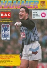 West Ham United v Sunderland 26-Feb-1992