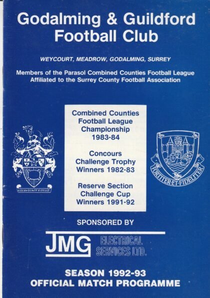 Godalming & Guildford v Woking 03-Nov-1992