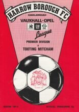 Harrow Borough v Tooting & Mitcham United 01-Mar-1988